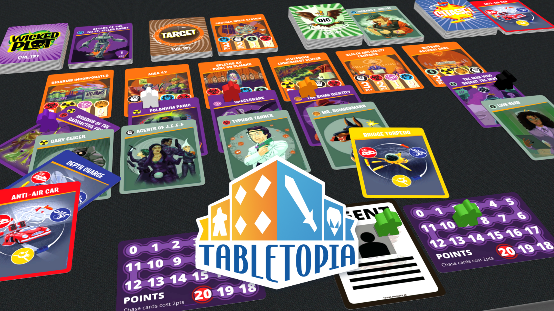 Tabletopia Evil101 play v.2.Tabletopia logo